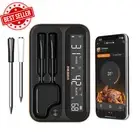 Wireless Bluetooth BBQ Thermometer INT-12-BW, Wire-Free, Fast Charge, LCD, IP67