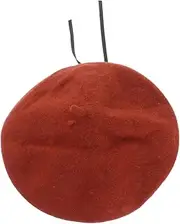 [FOMIYES] 1 PC Lamb Wool Beret Hat Creative Fashionable Woolen Cap for Spring Autumn Lightweight Durable Childrens Hat for Everyday Wear Outdoor Activities Orange