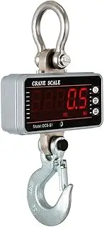 [JAJAJ] Industrial Digital Crane Scale 1T 3T 5T Digital Crane Scales With Remote Control Mini Bascula Balance Precision Gadgets Tools for Industrial Hanging Hook for Farm,Livestock,Factory,Construction(1000kg