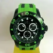 Invicta 20017 48mm Green/Black Pro Diver Scuba SSteel Polyurethane Strap Watch