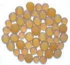 50 x Frosted Shades of Outback Ochre Glass Mosaic Pebble Stones - Various Sizes