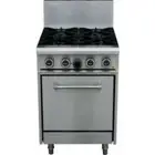 LKKOB4D+O 4 Gas Open Burner Cooktop + Static Oven