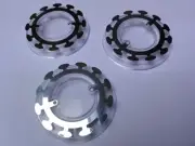 Attack From Mars Twilight Zone etc Pinball Custom Chrome Pop Bumper Covers Mod