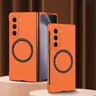 Magnetic Case For Samsung Galaxy Z Fold6 Fold5 4 3 Magsafe Shockproof Hard Cover