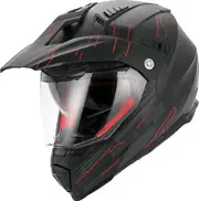 Vito Molino, adventure helmet , color: Matt-Black/Red , size: M