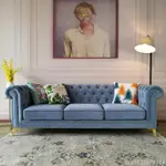 千年沙發🎀美式輕奢布藝沙發小戶型客廳絲絨布沙發網紅款INS風北歐現代簡約