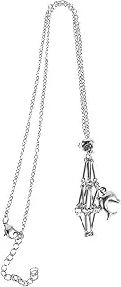[HOMSFOU] Adjustable Metal Crystal Cage Pendant Necklace Holder for Natural Stones Unique Weaving Design Durable Jewelry Accessory for Women and Men Modern Chic Aesthetic