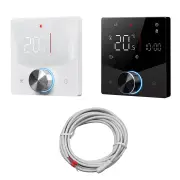 MoesHouse Tuya Smart Home WiFi Knob Thermostat for Electric Heating LCD Display Mobile Phone APP Control Touch Screen Re