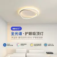 在飛比找Yahoo!奇摩拍賣優惠-燈具 簡約臥室燈led吸頂燈現代時尚北歐圓形客廳燈書房燈溫馨