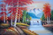 Needlework Counted Cross Stitch Chart-Scenery in Alaska