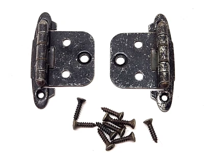 4 pairs Ajax #591 Cabinet Door Self Closing Hinge Old Iron Color No-Inset