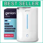 Cool Mist Ultrasonic 6L Humidifier with Night Light - Ideal for Babies & Plants