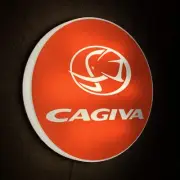 CAGIVA MOTORCYCLE LED ILLUMINATED LIGHT SIGN LOGO GARAGE VINTAGE MITO RAPTOR
