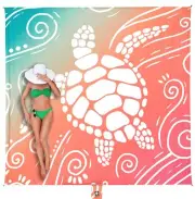 WEKAPO Beach Blanket Waterproof Sandproof Oversized Extra Large Sand Free Bea...