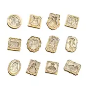 Retro Sealing Wax Stamp Head Seals Stamp Set Tools Post Decor Stamps