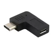 Right Angled Micro USB to USB C Converter Adapter for Tablets Phones Consoles