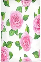 RPLIFE Roses Green Leaves Set of Kitchen Towels, 28x18 Absorbent Chef Towels for Cooking, Set of 6