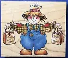 NEW! TRICK or TREATING SCARECROW Penny Black Halloween Candy Wizard Oz Corn ￼￼