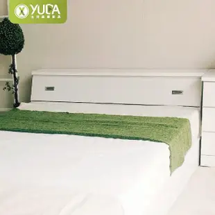 【YUDA 生活美學】純白色 加大6尺收納床頭箱/床頭櫃(床頭箱/床頭櫃)