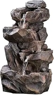 Imitation Stone Rockery Garden Water Fountain Circulating Water Landscape Ornaments Outdoor Fountain Indoor Freestanding Fountain