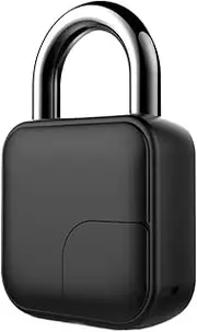 [Gaikjhgf] Keyless Biometric Fingerprint Smart Lock USB Rechargeable Electronic Anti-Theft Security Padlock IP65 Waterproof Door Luggage