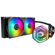 MasterLiquid Atmos 240 Black CPU Liquid Cooler - AIO Water Cooling System, Du...