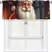 LHBWCVN high Definition Valances for Windows, Rod Pocket Window Treatment Drapes Farmhouse Kitchen Curtains Short Blackout Window Curtains for Living Room Bedroom Decor 54x18 Inch