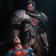 Superman vs. Zod 3D print figure 1/8 33cm Model Kit Unpainted Unassembled GK