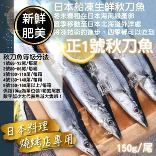 【一手鮮貨】臺灣野生秋刀魚(6尾組/單尾110g±10g)