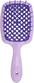 UOEPOWA Wet and Dry Vented Detangling Brush, Anti-Static Hair Comb with Ventilation & Massage for Quick Drying and Scalp Massage, Perfect for Curly or Tangled Hair, Enhances Hair Health (Purple)