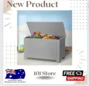 Levede Kids Toy Box Storage Chest Cabinet Container Clothes Organiser Grey