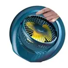 USB Desk Fan, Strong Cooling, 3Modes Quiet USB Rechargeable for Home and Office