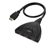 Mini 3 Port HDMI Splitter Adapter Cable 1.4b 4K*2K 1080P Switcher HDMI Switch 3 in 1 Hub Bundle 1 HDMI 1.4 Polybag Television