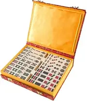 Hey! Play! Chinese Mahjong Game Set with 146 Tiles Dice & Ornate Storage Case