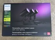 Philips Hue Lily Colored Outdoor Spotlight 3-Pack New In Box Sealed