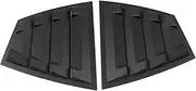 Matte Black Rear Side Vent Quarter Window Louver Shutter Cover Trim Parts Accessories Compatible for Subaru WRX/WRX STI 2015-2021