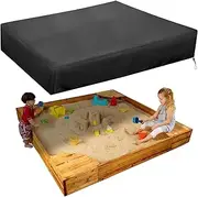Sandpit Cover, Outdoor Garden Tarpaulin Sandpit, Square Sandpit Cover, 210D Oxford Cloth Waterproof, Windproof, Dustproof, Suitable for Protecting Children's Toys (180 x 180 cm)