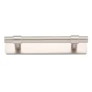 Helsinki Cabinet Pull with Backplate CTC96mm Satin Nickel