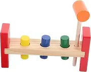 Kisangel 1Set Early Educational Nail Percussion Table for Color Cognitive Plaything Tapping Montessori Learning Tool for Development