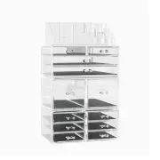 Embellir Makeup Case Acrylic Cosmetic Organizer Storage Box Jewellery Holder