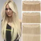 120G Real Remy Clip in Human Hair Extensions One Piece 3/4 Full Head Invisible L