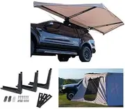 Kings Plus 180° Tourer Freestanding Awning + Freestanding Awning Bracket (Triple) + Freestanding Awning Universal Wall With Door