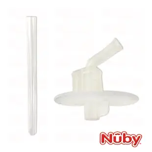Nuby 吸管配件組-晶透運動水杯(細吸管)/532ml