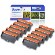10PK TN750 Toner Cartridge for Brother HL-5440D HL-5445D HL-5450DN HL-5470DW