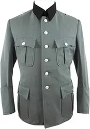 [militaryharbor] WW2 WWII German Heer M28 Officer Signal Gabardine Piped Service Tunic Jacket I