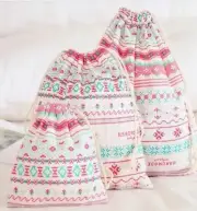 Pink Bohemian Pattern Drawstring Bags