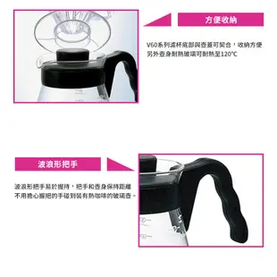 HARIO V60好握黑色咖啡壺450[VCS-01B]/700 [VCS-02B]/1000ml[VCS-03B]