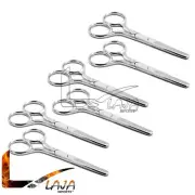 Set Of 6 Pcs Safety Beard Moustache Nose Ear Facial Hair Scissors Baby Craft Pet