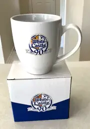 White Castle 90th Anniversary White Coffee Cup NIB