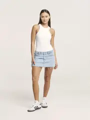 Y2K Micro Mini Organic Cotton Skirt